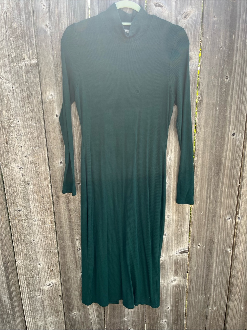 Marine Layer Forest Green Long Sleeve Turtleneck Dress